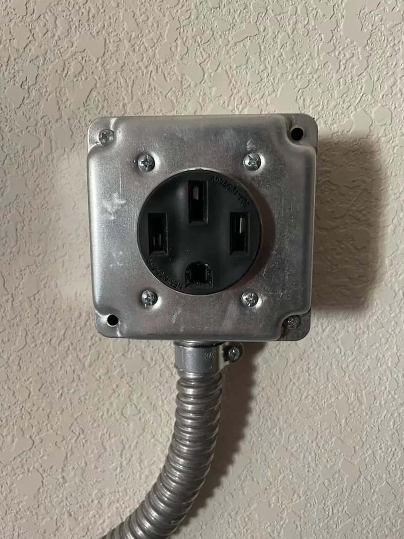 NEMA 14-50 outlet installed for Electrical Panel Upgrade in The Meadows